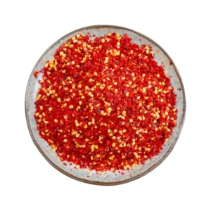 Chili Flingor het i glasskål