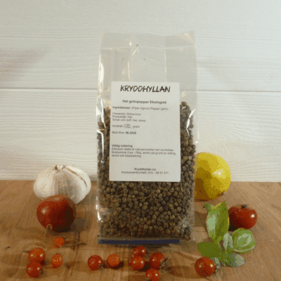 Hel Grönpeppar ekologisk 100g