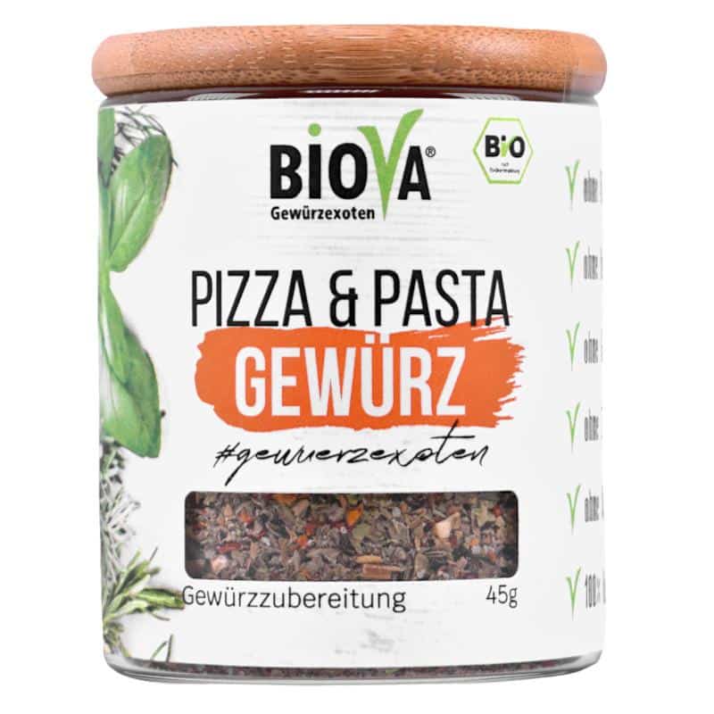 Ekologisk Kryddmix för Pizza och Pasta i glasburk