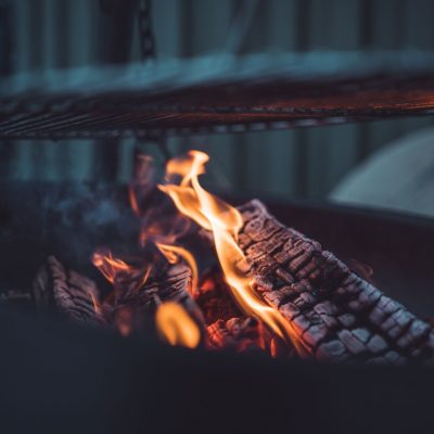 Grillgaller över öppen eld