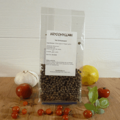 hel grönpeppar 30g