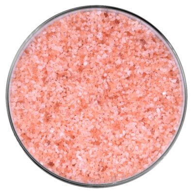 Himalayasalt rosa granulat i glasskål