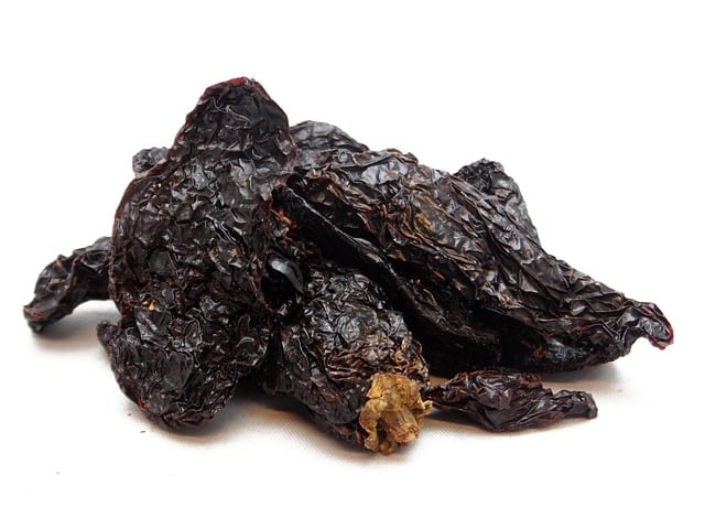 Torkad ancho chili hel frukt