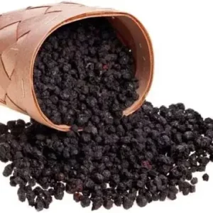 svart berberis i korg